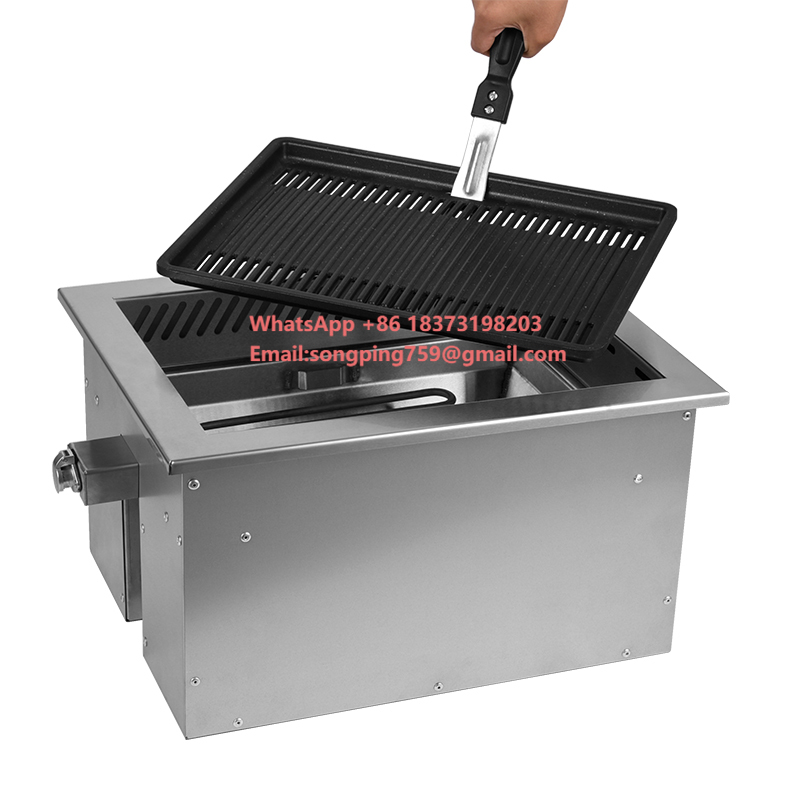 Korean Bbq Grill - Commercial Electric BBQ Grill 2400W Embedded